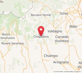 Map of Crespadoro, Veneto