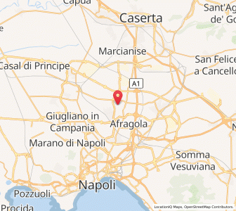 Map of Crispano, Campania