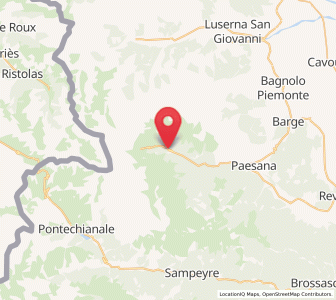 Map of Crissolo, Piedmont