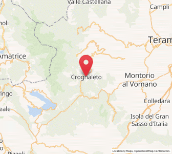 Map of Crognaleto, Abruzzo