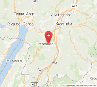 Map of Crosano, Trentino-Alto Adige