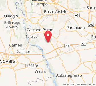 Map of Cuggiono, Lombardy