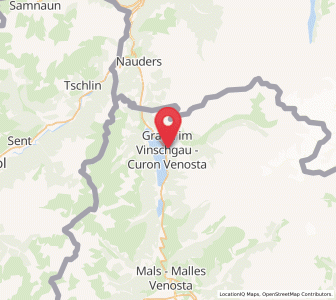 Map of Graun, Trentino-Alto Adige