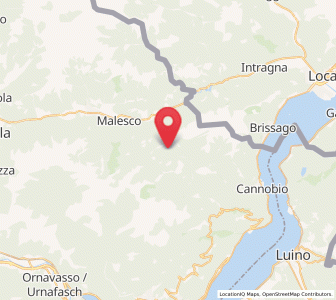 Map of Cursolo, Piedmont