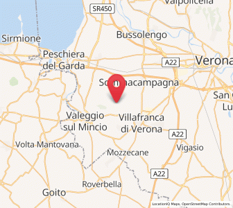 Map of Custoza, Veneto