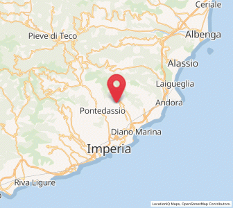 Map of Diano Arentino, Liguria