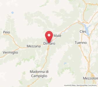 Map of Dimaro Folgarida, Trentino-Alto Adige