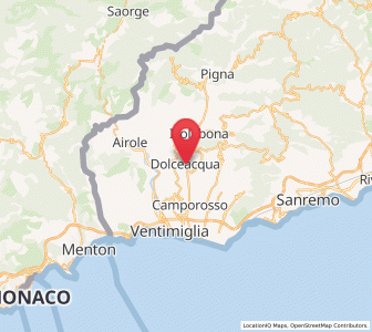 Map of Dolceacqua, Liguria