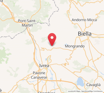 Map of Donato, Piedmont