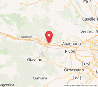 Map of Drubiaglio-Grangia, Piedmont