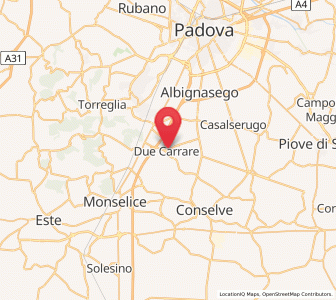 Map of Due Carrare, Veneto