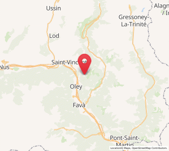 Map of Emarese, Aosta Valley