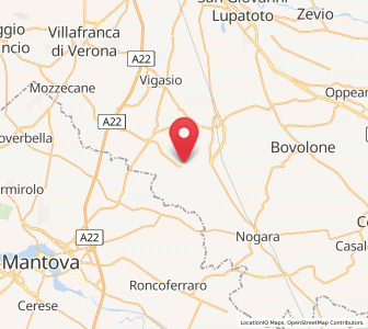 Map of Erbè, Veneto