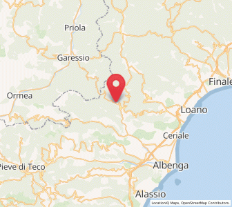 Map of Erli, Liguria