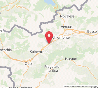 Map of Exilles, Piedmont