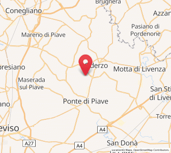 Map of Faè, Veneto