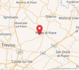 Map of Fagarè, Veneto