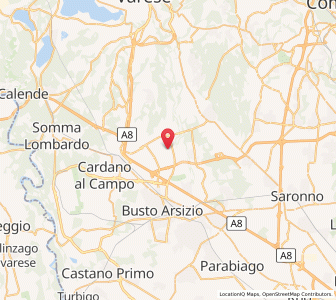 Map of Fagnano Olona-Bergoro, Lombardy