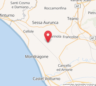 Map of Falciano del Massico, Campania
