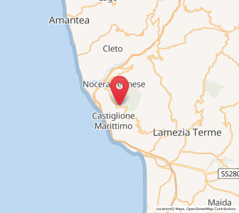 Map of Falerna, Calabria