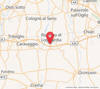 Map of Fara Olivana, Lombardy
