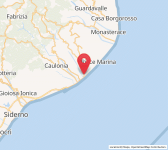 Map of Favaco, Calabria