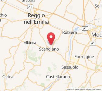 Map of Fellegara, Emilia-Romagna