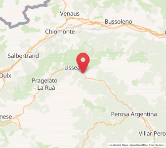 Map of Fenestrelle, Piedmont