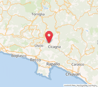 Map of Ferrada, Liguria