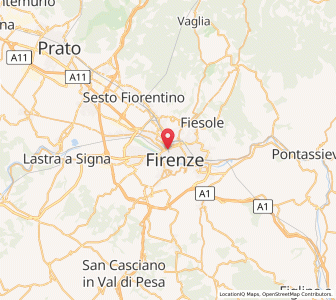 Map of Florenz, Tuscany