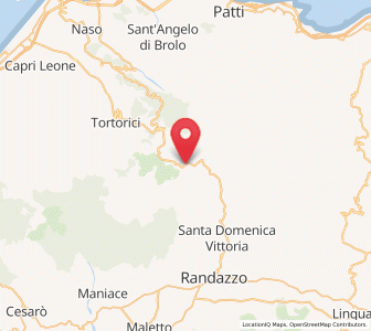 Map of Floresta, Sicily