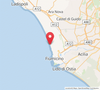 Map of Focene, Lazio