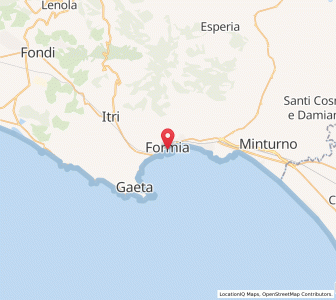 Map of Formia, Lazio