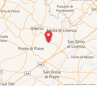 Map of Fossalta Maggiore, Veneto