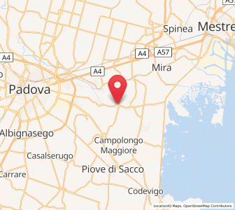 Map of Fossò, Veneto