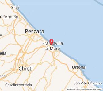 Map of Francavilla al Mare, Abruzzo