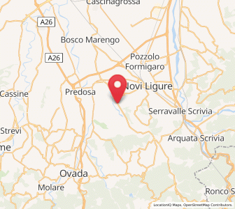 Map of Francavilla Bisio, Piedmont