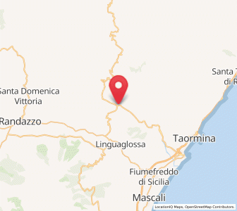 Map of Francavilla di Sicilia, Sicily