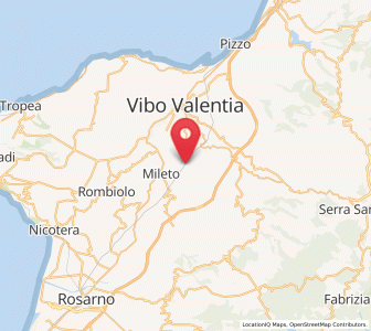 Map of Francica, Calabria