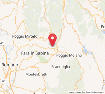 Map of Frasso Sabino, Lazio