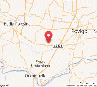 Map of Fratta Polesine, Veneto
