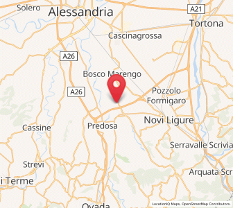 Map of Fresonara, Piedmont