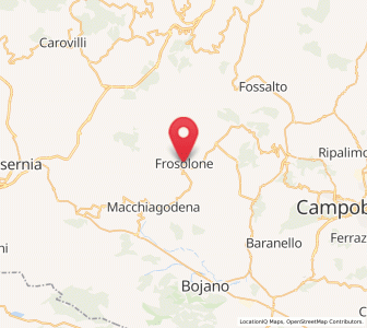 Map of Frosolone, Molise