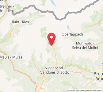 Map of Fundres, Trentino-Alto Adige