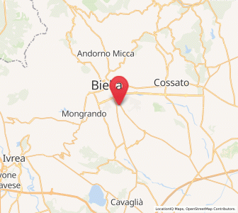 Map of Gaglianico, Piedmont