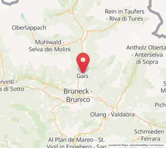 Map of Gais, Trentino-Alto Adige