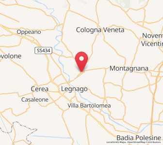 Map of Gallese, Veneto