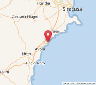Map of Gallina, Sicily