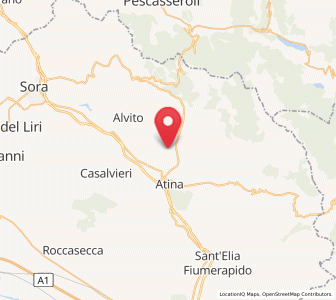 Map of Gallinaro, Lazio