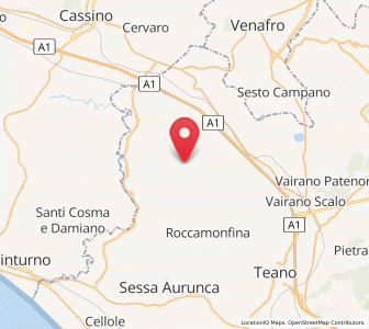 Map of Galluccio, Campania